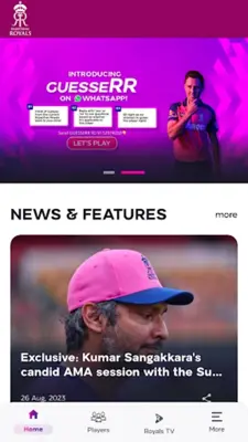 Rajasthan Royals Official App android App screenshot 5